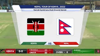 🔴 Nepal Vs Kenya - 5th T20 Match Live || Kenya Vs Nepal 2022 Live || Nepal Tour Of Kenya 2022 Live