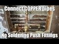 Connect COPPER pipes with SHARKBITE PUSH Fittings - NO SOLDERING - SYMMONS Shower Valve Installation