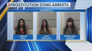 3 women arrested in Porterville for suspected prostitution, police say