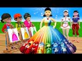 Scary Teacher 3D vs Squid Game Paint Princess Dress Nice or Error 5 Times Challenge