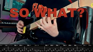 While She Sleeps - SO WHAT? - Instrumental Cover + on screen tabs