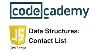 Learn JavaScript with Codecademy: Contact List