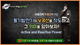 [기본기][PQ 9강] 동기발전기의 V곡선(V-curve)을 작도하고, 그 의미를 알아보자.