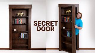 I Built A Secret Bookshelf Door From Scratch!