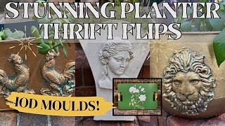 Transforming Thrifted Junk Into Stunning High-End Garden Planters-Iron Orchid Designs Moulds! 🌿🌿🌿