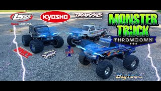 Kyosho USA 1 Losi LMT Son uva Digger Traxxas Bigfoot Monster Truck Throwdown