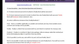 Java Interview Question And Answer 35 Java Exception Interview Question Part 2