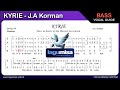 KYRIE - J.A Korman - BASS Part