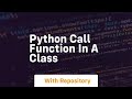 python call function in a class
