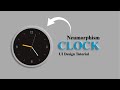 JavaScript Clock | CSS Neumorphism Working Analog  Clock UI Design Tutorial