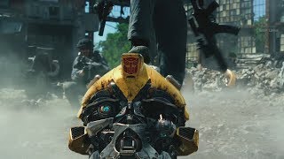 Transformers: The Last Knight (2017) - First battle scene - Only Action [4K]