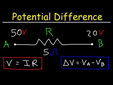 What is the potential difference across resistor?