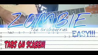 ZOMBIE-THE CRANBERRIES|GUITAR FINGERSTYLE(TABS ON SCREEN)WITH CHORDS