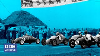 1948: GOODWOOD MOTOR CIRCUIT's First Race | Newsreel | Classic BBC Sport | BBC Archive