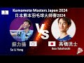 【日本熊本大師賽2024】蘇力揚 VS 高橋洸士||Su Li Yang VS Koo Takahashi|Kumamoto Masters Japan 2024