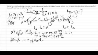 Thermodynamics: Example, Throttle valve #1