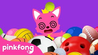 Bounce, Bounce Bouncing Balls🏐🏀🏈🎾⚽️⚾️| Sports Songs | Pinkfong Songs for Children