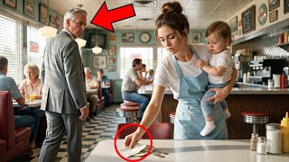 Billionaire Left a $0 Tip — But the Single-Mom Waitress Found a Secret Note Under His Plate