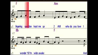 Enchanted - Taylor Swift alto saxophone music sheet play along request by RB