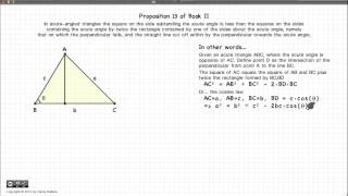 Euclid's Elements Book 2 - Proposition 13