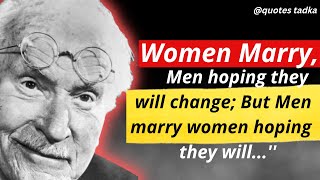 Carl Jung Quotes which are better known in youth to not to regret in old age! Life Changing quotes||