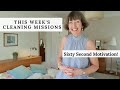 This week's cleaning missions - Monday motivation! Bedroom, Flylady Zone 4 #shorts