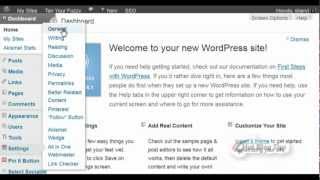 WordPress General Settings Page