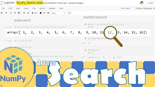 Python NumPy|Search Through a Numpy Array | Python for Beginners | Learnerea