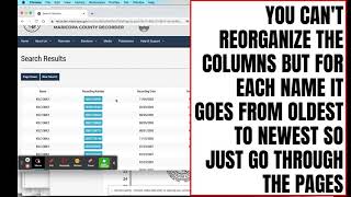 Searching Public Records - Part 1: Maricopa County Recorders Office