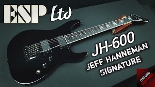 ESP LTD JH-600 Jeff Hanneman Signature 2020 H Dagger Inlays Kahler EMG Slayer guitar close up video