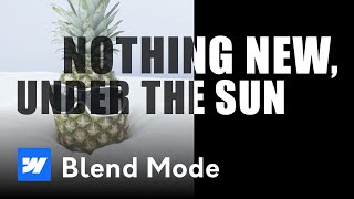 Can You Do This Awesome Blend Mode In Webflow?