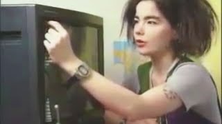 Unintentional ASMR 📺 Björk takes her TV apart (Icelandic accent)