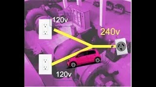 How to Charge Electric Car on 240v | Convert two 120 outlets to level 2. Convert level 1 to level 2.
