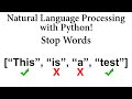 NLP with Python! Stop Words