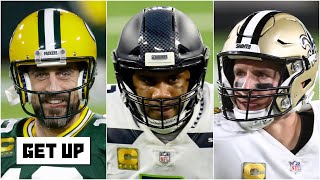 Aaron Rodgers, Russell Wilson or Drew Brees: Which QB is most likely to get his 2nd ring? | Get Up