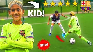 8 YEAR OLD KID MESSI IS OVERPOWERED.. AMAZING Skills PRO Football Competition