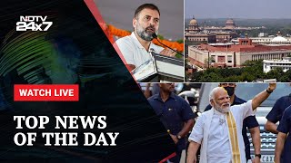 PM Modi vs Rahul Gandhi | New Parliament | PM Modi Government | Arvind Kejriwal | NDTV 24x7 Live TV