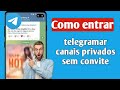 Como entrar no canal privado do Telegram sem link | Como entrar no canal privado do Telegram