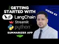 AI Summarizer App LangChain, Python, Streamlit, OpenAI and Groq (PDF, CSV and Text Files)