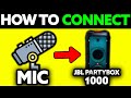 How To Connect MIC to JBL Partybox 1000 (2024) - Step by Step