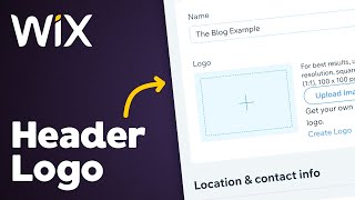 How to Add Logo to Header on Wix