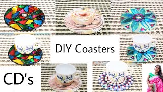 పాత CD's తో coasters /DIY CD coasters