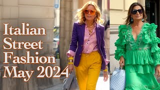 Beautiful Italian Street Style May 2024. Top Fashion Outfits from the World's Fa