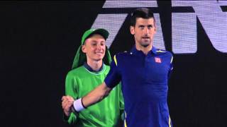 Physiotherapist or ball kid, Djokovic? | Australian Open 2016