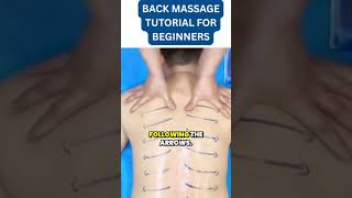 Simple BACK MASSAGE TUTORIAL FOR BEGINNERS 💆 Learn in 50 Seconds! #MassageTutorial