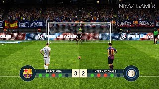 FC BARCELONA vs INTER | Penalty Shootout | MESSI vs ICARDI | PES 2019 Gameplay PC