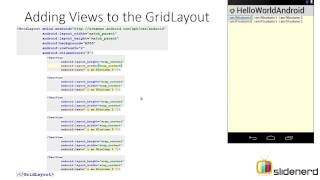 66 Android GridLayout Basics Android Tutorials HD