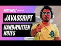 Javascript Handwritten Notes | Codewithharry lecture Notes