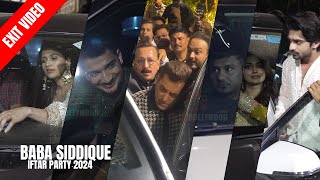 EXIT VIDEO | Celebrities Leaving from Baba Siddique Iftar Party 2024