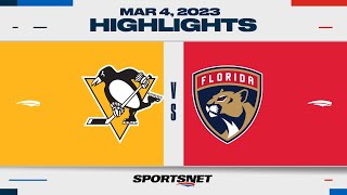 NHL Highlights | Penguins vs. Panthers - March 4, 2023
